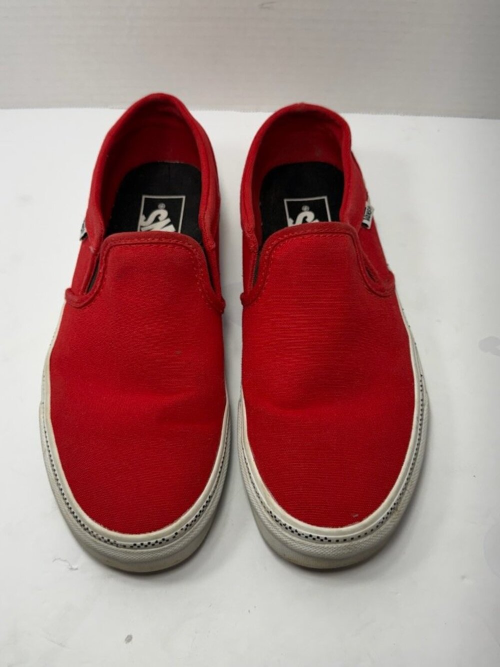 Share Vans Off the Wall Woman Slip On Sneaker Skate Shoes 6.5 Red style 500714